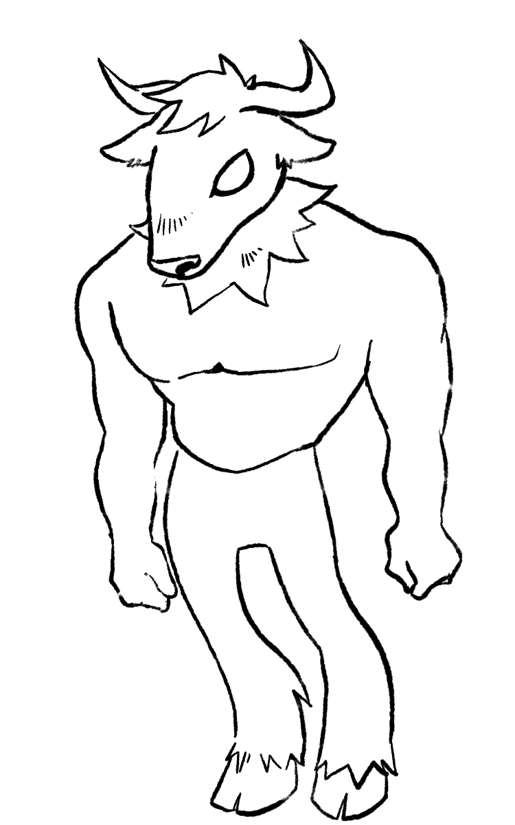 Minotaur character design